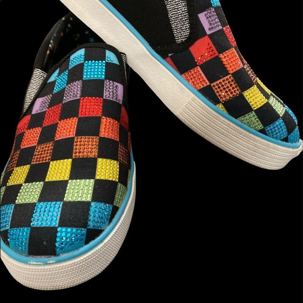 Air Underground Multicolor Sparkle Kids Slip on Loafers